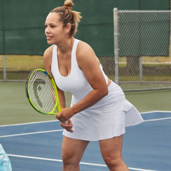 Athleta Ace 13.5" Tennis Skort Skirt in White 1X FP1067 - Picture 11 of 11